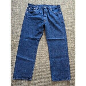 Levi's 501 Jeans 40X28.5 Button Fly Denim Jeans Levis Pre Owned Altered Hem
